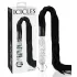 Icicles No. 38 - látigo de cuero y consolador de vidrio transparente-negro