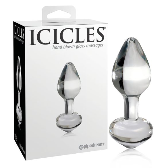 Icicles No. 44 - Consolador de cristal cónico (transparente)