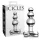 Icicles No. 47 - plug anal de vidrio con triple esfera - transparente