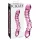 Icicles No. 55 - consolador doble punta - estimulación punto G - vidrio rosa