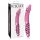 Icicles No. 57 - Dildo de vidrio rosa con doble punta