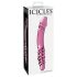 Icicles No. 57 - Dildo de vidrio rosa con doble punta