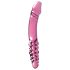 Icicles No. 57 - Dildo de vidrio rosa con doble punta
