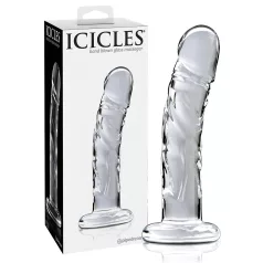   Icicles No. 62 - consolador de vidrio con forma de pene - transparente