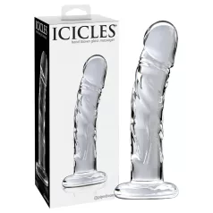   Icicles No. 62 - consolador de vidrio con forma de pene - transparente