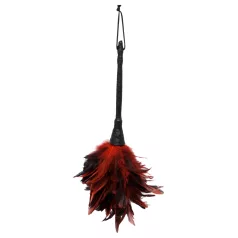 Fetish Fantasy - plumero erótico - plumas suaves - rojo