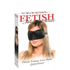 Fetish Deluxe Fantasy - antifaz ancho y suave - negro
