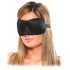 Fetish Deluxe Fantasía - Máscara Ocular Ancha y Suave (Negra)