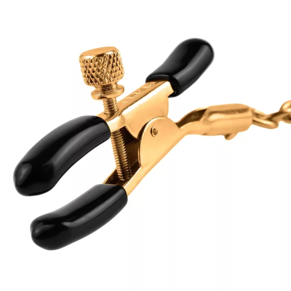 Pipedream Fetish Fantasy Gold - pinza para pezones - color oro