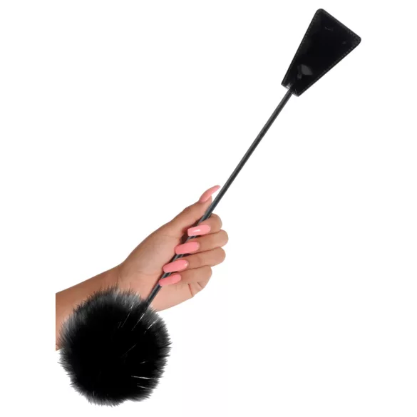 Fetish Fantasy - plumeador y paleta - negro