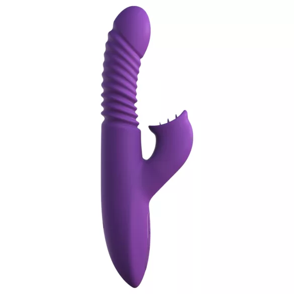 Fantasy For Her - vibrador impulsor 3 en 1 con función calefactora (morado)