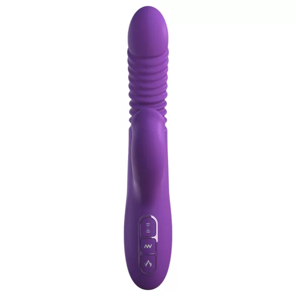 Fantasy For Her - vibrador impulsor 3 en 1 con función calefactora (morado)