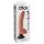 King Cock 9 - Vibrador flexible con ventosa (26 cm) - color piel