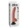 King Cock - Consolador vibrador flexible con ventosa 26cm - color natural