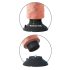 King Cock 9 - Vibrador flexible con ventosa (26 cm) - color piel