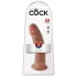 King Cock - consolador realista con ventosa - 23cm - color oscuro natural