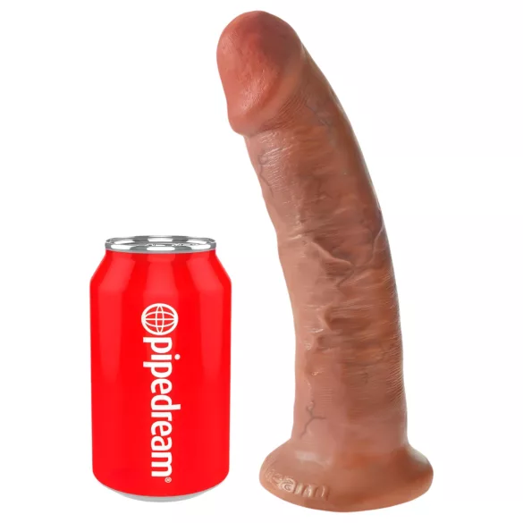King Cock - consolador realista con ventosa - 23cm - color oscuro natural