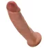 King Cock - consolador realista con ventosa - 23cm - color oscuro natural