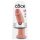 King Cock 10 - Gran consolador ventosa (25cm) - natural