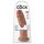 King Cock 10 - gran consolador con ventosa (25cm) - color oscuro natural