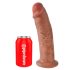 King Cock 10 - gran consolador con ventosa (25cm) - color oscuro natural