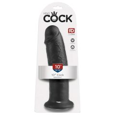 King Cock - Dildo con ventosa 25 cm - negro