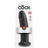 Rey Cock 10 - Consolador con ventosa (25cm) - negro