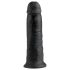 Rey Cock 10 - Consolador con ventosa (25cm) - negro