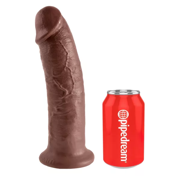 King Cock - dildo realista con ventosa grande - 25cm - marrón