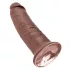 King Cock - dildo realista con ventosa grande - 25cm - marrón