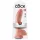 King Cock 9 - gran consolador con ventosa y testículos (23 cm, color natural)