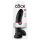 Dildo realista King Cock 23cm con ventosa - negro