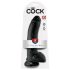 Dildo realista King Cock 23cm con ventosa - negro