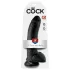 King Cock - consolador realista con ventosa y testículos - 23cm negro