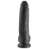 King Cock - consolador realista con ventosa y testículos - 23cm negro
