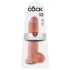 King Cock 11 - consolador realista con ventosa y testículos - 28 cm - color piel