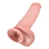 King Cock 11 - consolador realista con ventosa y testículos - 28 cm - color piel