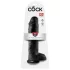 King Cock - Dildo realista con testículos y ventosa 28 cm - negro