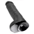 King Cock - Dildo realista con testículos y ventosa 28 cm - negro