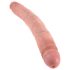 King Cock 12 Slim - Doble Consolador Realista (31cm) - Natural