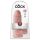 King Cock 9 Gordo - consolador con ventosa y testículos (23 cm) - natural