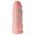 King Cock - consolador realista con testículos y ventosa - 23cm color piel