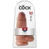 King Cock - consolador realista con ventosa - 23cm - tono oscuro