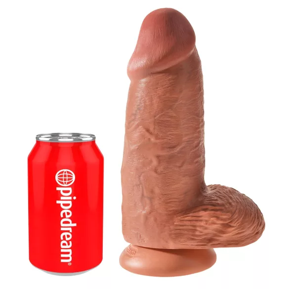 King Cock - consolador realista con ventosa - 23cm - tono oscuro
