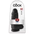 King Cock - consolador realista con ventosa y testículos - 23 cm - negro