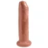 King Cock - dildo realista - 18 cm - color oscuro natural