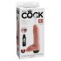 King Cock 8 - Dildo realista con efecto de salpicadura (20 cm) - Natural