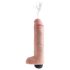 King Cock 10 - Dildo realista con función de eyaculación (25 cm) - natural