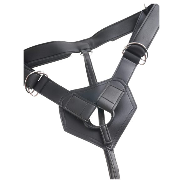 King Cock 7 - arnés con consolador (negro)