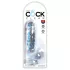King Cock - Dildo con ventosa y testículos - transparente 15 cm